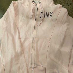 Pink zip up hoodie